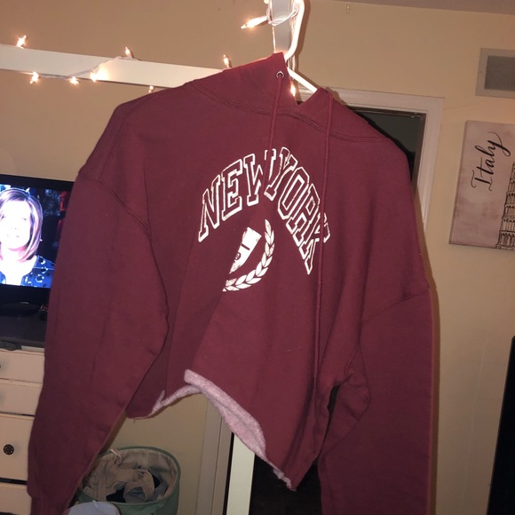 New York cropped hoodie - Picture 1 of 1
